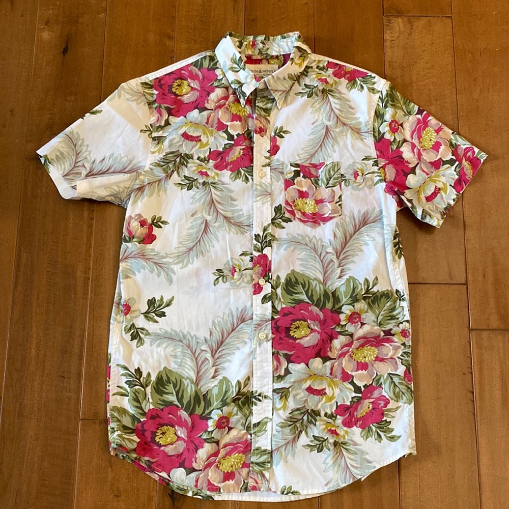 Ralph Lauren Preppy Hawaiian Floral Shirt